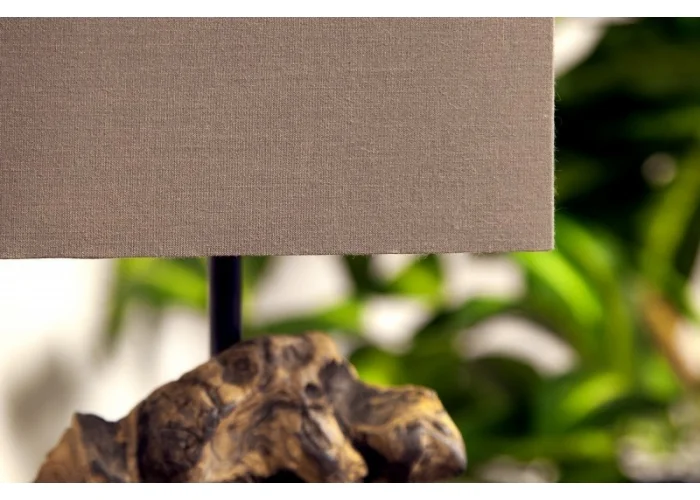 Stolní lampa ze dřeva - Hypnotická hnědá