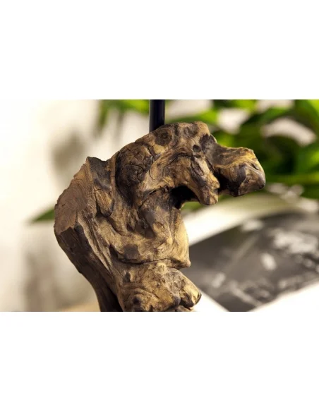 Stolní lampa ze dřeva - Hypnotická hnědá