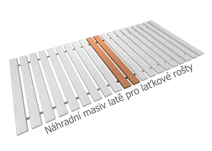 Náhradní latě masivního roštu - 2ks