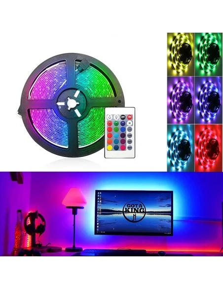 Led pásek RGB barvy - komplet sestava 1-5m dle výběru