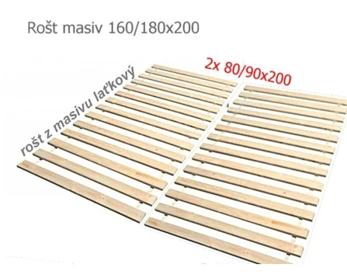 Laťkový rošt masiv 14 latí 2