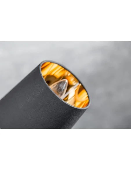 Stojací lampa modern černé zlato 202cm