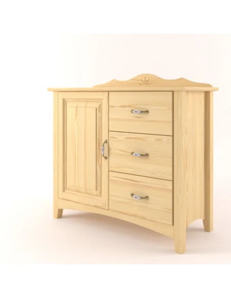 Komoda Castello masiv borovice S28B