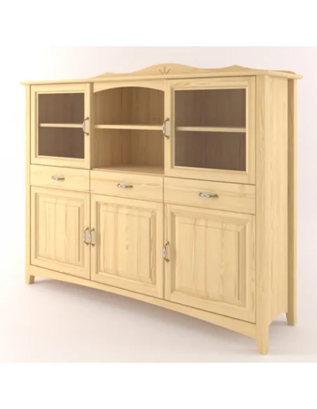 Kredenc Castello masiv borovice S11