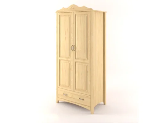 Šatní skřín Castello masiv borovice S02C