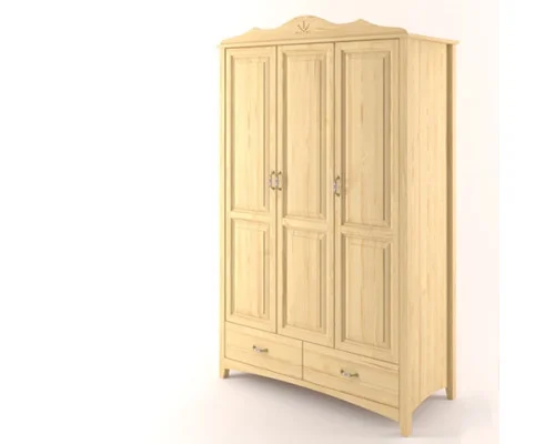 Šatní skřín Castello masiv borovice S01