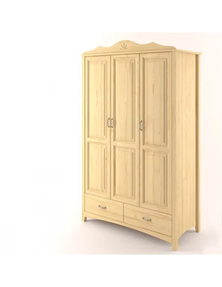 Šatní skřín Castello masiv borovice S01