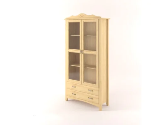 Vitrína Castello masiv borovice S06A