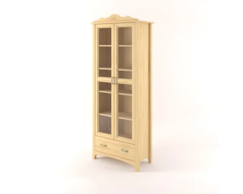 Vitrína Castello masiv borovice S07C