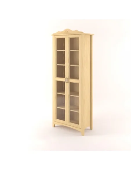 Vitrína Castello masiv borovice S09B