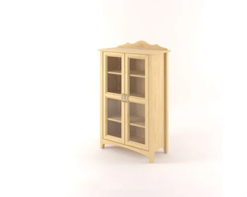 Vitrína Castello masiv borovice S12C