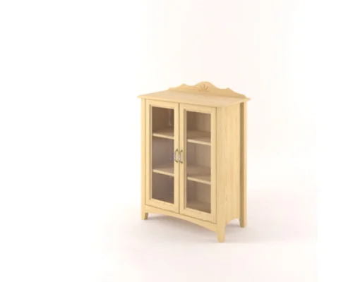 Vitrína Castello masiv borovice S14A