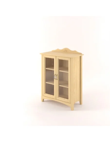 Vitrína Castello masiv borovice S14A