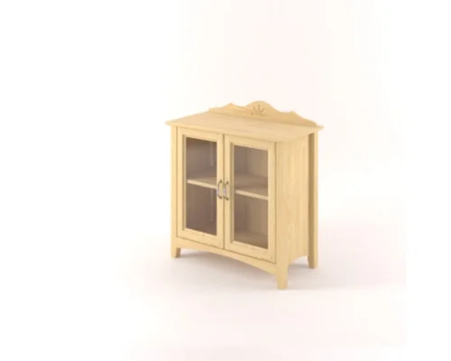 Vitrína Castello masiv borovice S16B