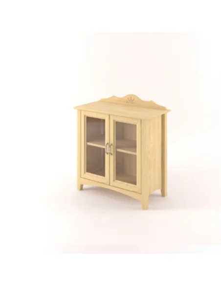 Vitrína Castello masiv borovice S16C