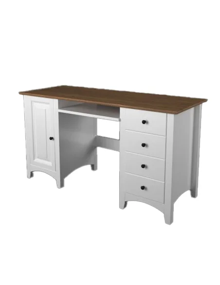 Kancelářský stůl Castello Soft masiv borovice S32