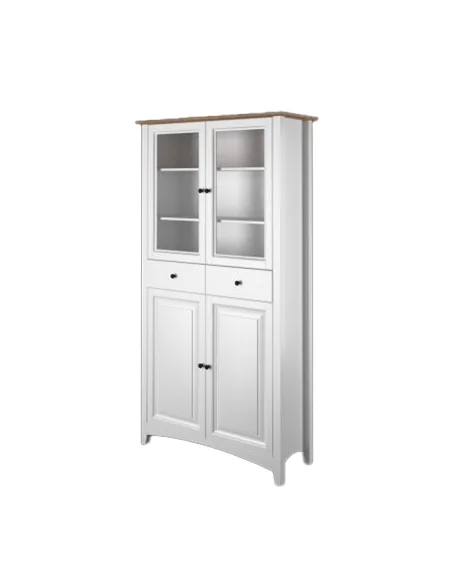 Vitrína Castello Soft masiv borovice S05B