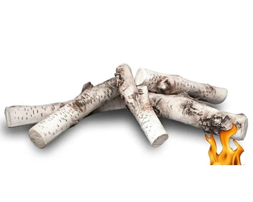 Dekorační keramické větve pro biokrby Bříza - 4ks