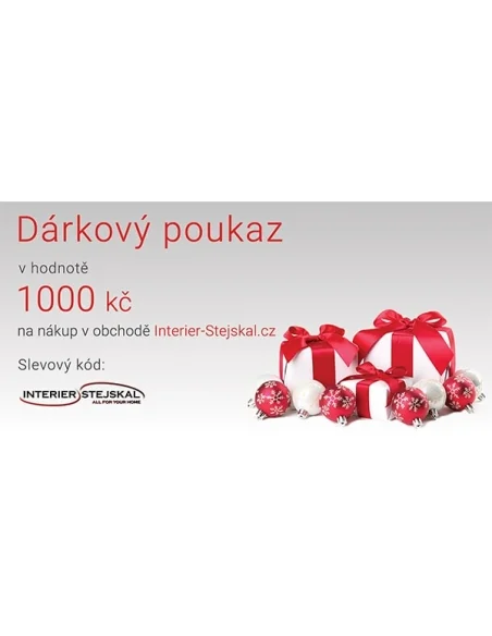 Dárkový poukaz v hodnotě 1000Kč