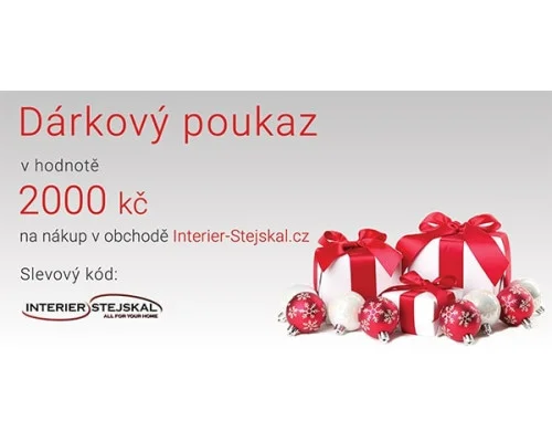 Dárkový poukaz v hodnotě 2000Kč