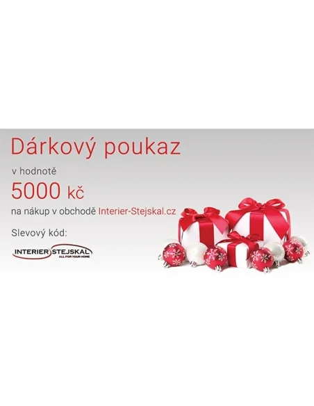 Dárkový poukaz v hodnotě 5000Kč