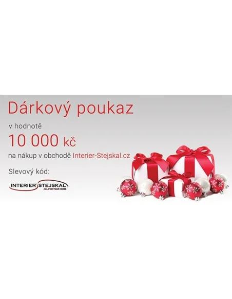 Dárkový poukaz v hodnotě 10000Kč