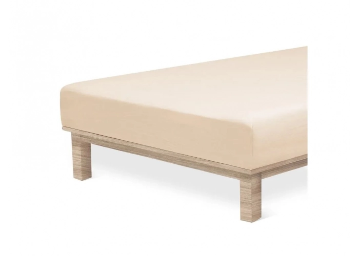 Jersey Lycra prostěradlo Andrea Simone boxspring - Kávová