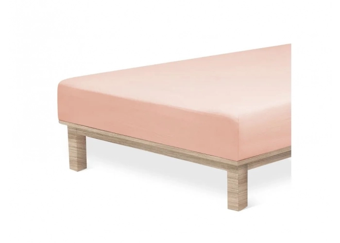 Jersey Lycra prostěradlo Andrea Simone boxspring - Pudrová