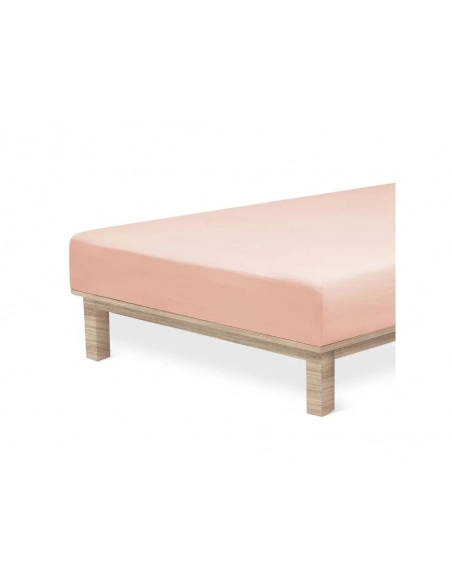 Jersey Lycra prostěradlo Andrea Simone boxspring - Pudrová