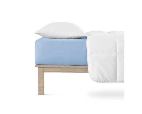 Jersey Lycra prostěradlo Andrea Simone boxspring - Světle modrá