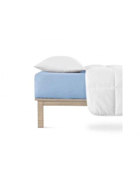 Jersey Lycra prostěradlo Andrea Simone boxspring - Světle modrá