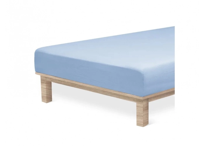 Jersey Lycra prostěradlo Andrea Simone boxspring - Světle modrá