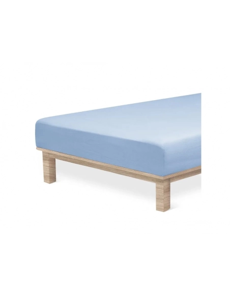 Jersey Lycra prostěradlo Andrea Simone boxspring - Světle modrá