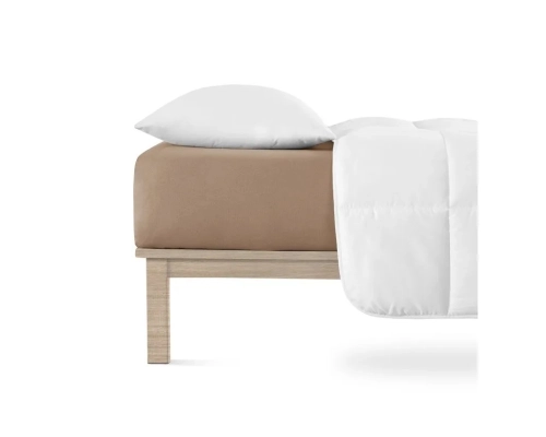 Jersey Lycra prostěradlo Andrea Simone boxspring - Hnědá