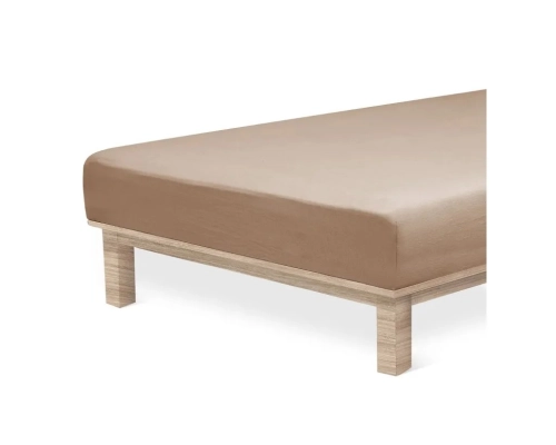 Jersey Lycra prostěradlo Andrea Simone boxspring - Hnědá 2