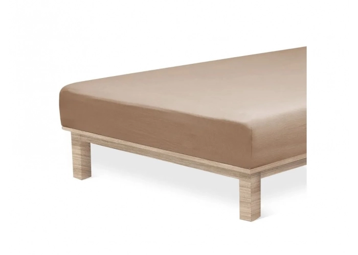 Jersey Lycra prostěradlo Andrea Simone boxspring - Hnědá