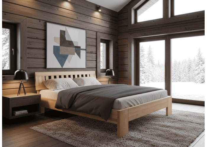 Masivní postel BUK RUBY