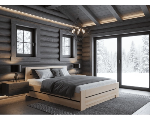 Masivní postel BUK LEOPOLD