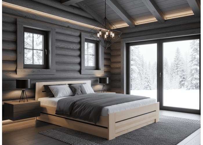 Masivní postel BUK LEOPOLD