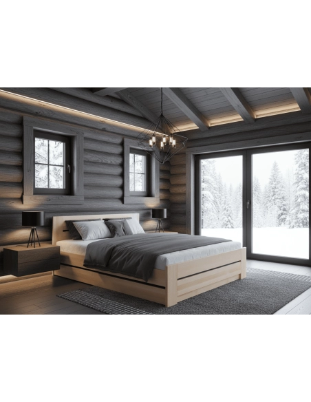 Masivní postel BUK LEOPOLD