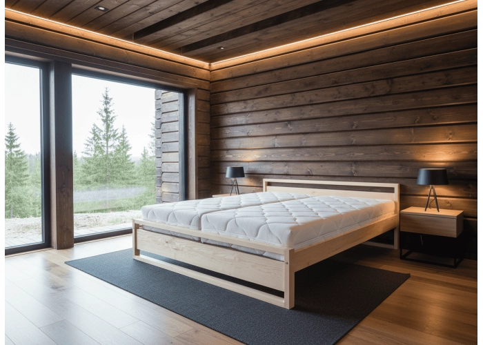 Postel z masivu borovice | RAVENA