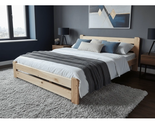 Postel z masivu EUREKA 160x200