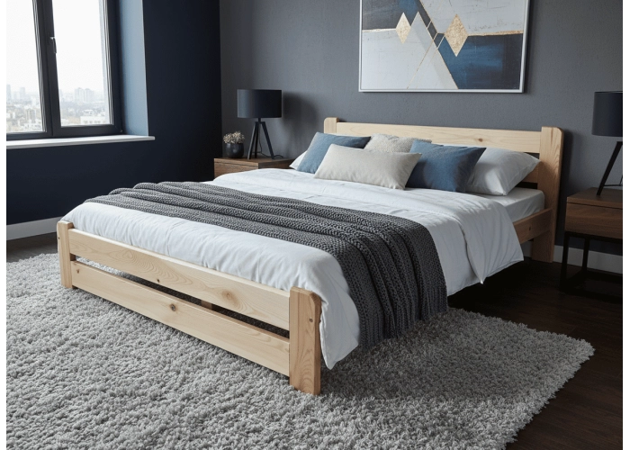 Postel z masivu EUREKA 160x200
