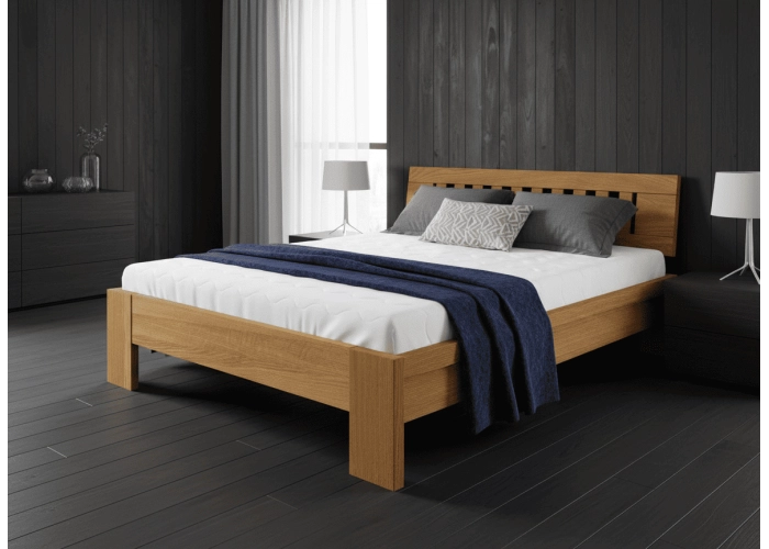 Masivní postel DUB RUBY