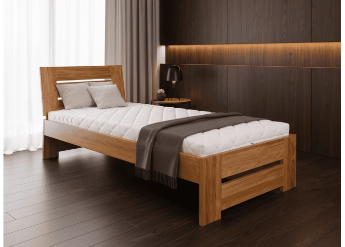 Masivní postel DUB LEO