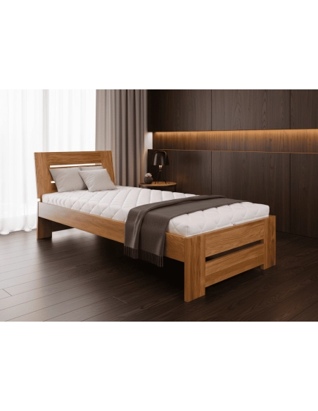 Masivní postel DUB LEO