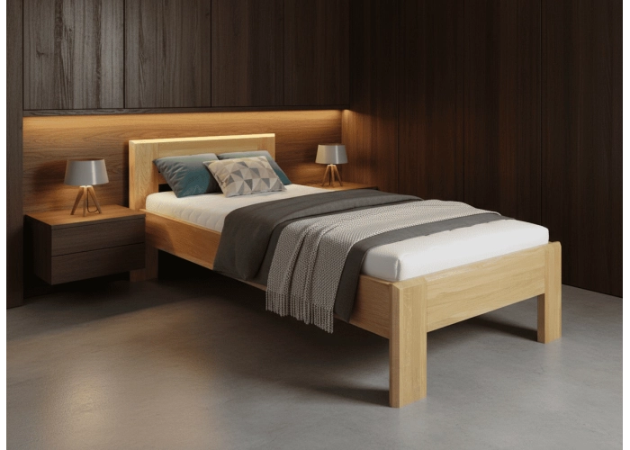 Masivní postel DUB AMANDA
