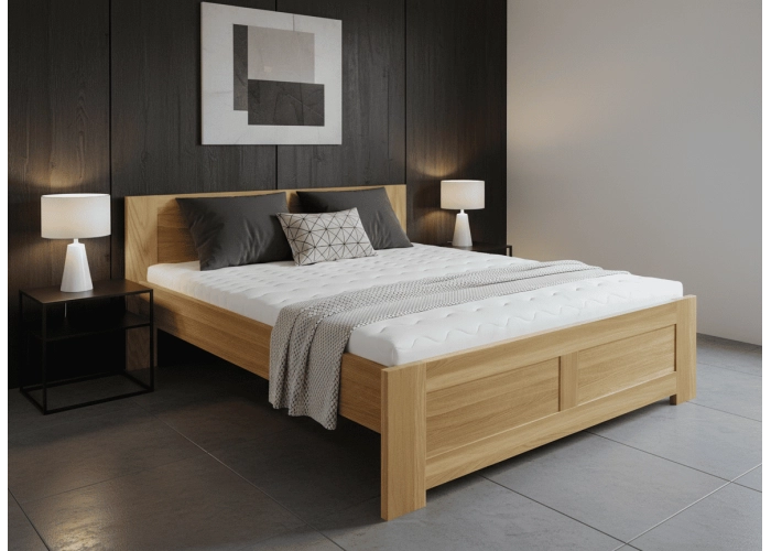 Masivní postel DUB DANA