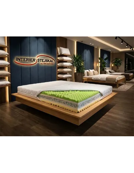 Česká ortopedická matrace | DUO VISCO HARD 20cm s Paměťovou pěnou