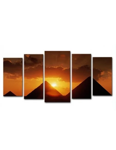 Obraz Západ nad pyramidami